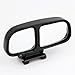 Car Right Wide Angle Rearview Dual Adjustable Blind Spot Mirror Black