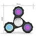 SPARIN 2017 Fidget Spinner Toy, EDC Focus Hand Spinner Toy Spins 4-6 Minutes with Hybrid Ceramic Bearing Ultra Durable, Made for Stress Reduce - Black with Rainbow Sides