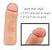 'Topco Sales Tommy Gunn Be Him Cyberskin Penis Extension, Cock sleeve, Size and pleasure Enlager&Enhancer, Proven body-safe Stretchy Material, Ultra-soft, Water-based Lube Applicative for Men & Couple