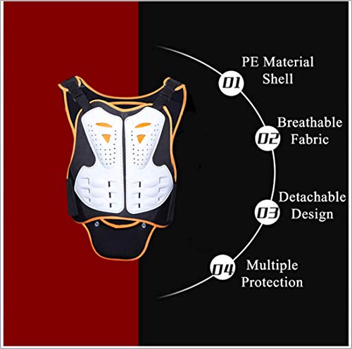 image for LLC-POWER Full Body Motorcycle Racing Armor Jacket, Chest Back Spine P