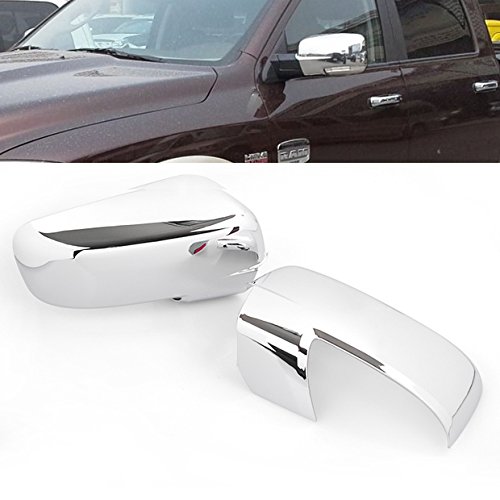 Hot Triple Durable Chrome Side Door RearView Mirror Cover Trim For 2009-2012 Dodge Ram 1500/2500/3500 w/Turn Light