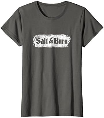 Womens Salt &amp; Burn: Funny supernatural spirit t-shirt XL Asphalt