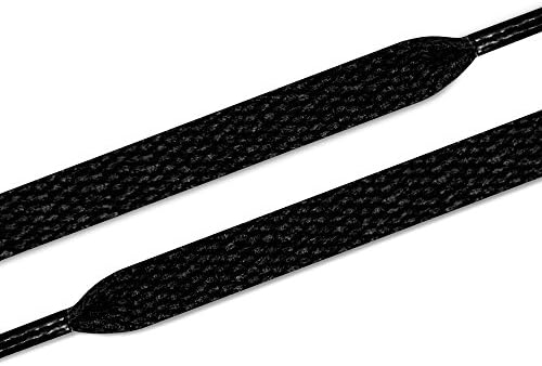 JumpHood brand The Best Flat shoelaces 5/16" Width Various Colors and Several Lengths For Sneakers and Shoes (Black, 36" (91 cm))