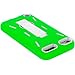 Green / White Hybrid Rugged Hard Silicone Case Cover w/ Stand for Apple iPod Touch 5th 6th Gen Generation 5G 5 6G 6