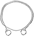 GUARDIAN GEAR Extra Fine Chrome Snake Chain Dog Collar (22 Inch) - This Premium Silver Martingale Choker Necklace For Dogs Slips On Easily For Training & Control of Large Breed Dogs | Won't Damage Fur