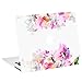 TOP CASE - Floral Reflection Pattern Graphics Rubberized Hard Case Compatible MacBook Air 13