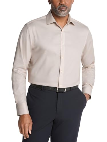 Calvin Klein Men's Dress Shirt Non Iron Stretch Regular Fit Solid