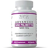 Extra Strength Saw Palmetto Extract for Men + Women. Only ONE Pure Ingredient. 1200mg Saw Palmetto Capsules for Prostate Health, Urinary Flow, Hair Loss. DHT Blocker Supplement. 90 All Natural Pills