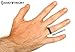 Knot Theory Silicone Wedding Ring - 6mm Band for Superior Comfort, Style, and Safety (Dark Grey, Size 9)