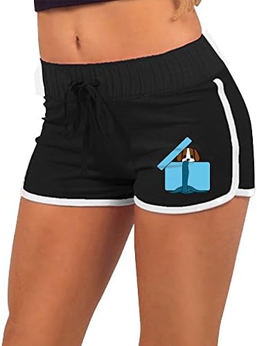 Puppy In Box Womens Hot Pants ,Summer Season Low-rice Slim Minipants For Women Yoga
