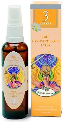 3rd Chakra (Manipura) - mixture of antiseptic substances, blend of 100% essential oils for intimate atmosphere, Hanna Maria Therapy (Czech Republic) (Essential spray 50 ml)