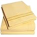 1500 Supreme Collection King Sheet Sets Yellow - Luxury Hotel Bed Sheets and Pillowcase Set for King Mattress - Extra Soft, Elastic Corner Straps, Deep Pocket Sheets, King Yellow