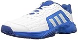 adidas Performance Men's Barricade Court 2 Tennis Shoe,White/White/Shock Blue,10 M US