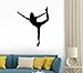 Wallmonkeys Cheer Silhouette Black Wall Decal Peel and Stick Graphic (12 in H x 10 in W) WM121471
