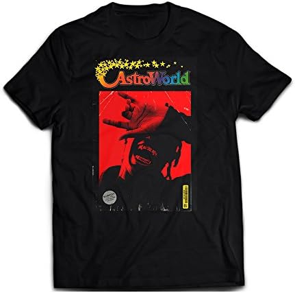 Memo Apparel La Flame's Astroworld Black Tee Shirt (Medium)