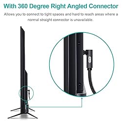 EMK 90 Degree Toslink Optical Cable 360 Degree