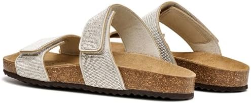 Sandalo piatto da donna D BRIONIA R D, argento, 39 EU