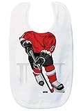 Just Add A Kid 690 Hockey Forward Red Baby Oversize Bib 0-18 Months