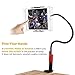 EasyAcc Gooseneck Tablet Stand Tablet Mount Holder Flexible Long Arm Clip Bed Desk Mount 360° Rotating Compatible with iPad Series iPhone 11 Pro Max Galaxy Tabs Kindle for 4-10.6 Inch Devices (Black)