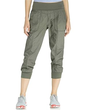Calvin Klein Women Cropped Active Pants, Qua Quail, Small