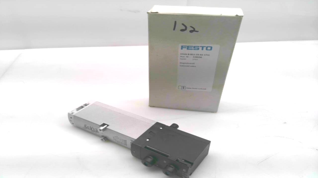 Festo VSVA-B-B52-ZD-A1-1T1L VSVA Series Standard Based Solenoid Valve, 5/2 Bistable, 1100 l/min Standard Nominal Flow Rate