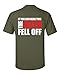 Jacted Up Tees If You Can Read This The Bitch Fell Off- Back Print Men's T-Shirt SHIPS FROM OHIO USA