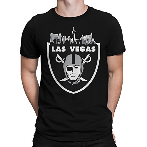 Las Vegas Skyline Oakland Raiders T-Shirt for Men