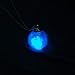 UINKE Glow in the Dark Luminous Dandelion Glass Globe Pendant Necklace,Blue&Green