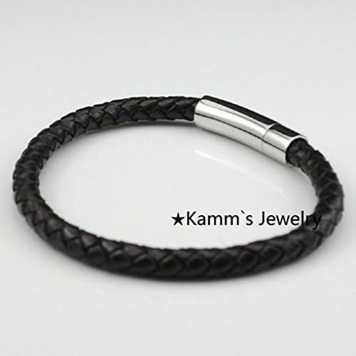 Us-DeSiGn : Bracelet Traveler Rope Brown Stainless steel mens jewellery pulseiras de couro femininas joyas women magnetic kpop friends KB063
