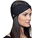 French Fitness Revolution Moisture Wicking Turban Headband for Sports, Running, Workout and Yoga, Insulates and Absorbs Sweat, Women Hair Band