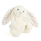 Jellycat Bashful Cream Dot Bunny, Large - 14 inches