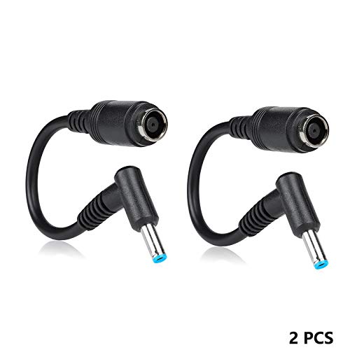 Ac Power Cord Charger Laptop Adapter Tip Connector Converter for HP Stream Spectre Pavilion Envy EliteBook Split Chromebook ProBooK ProBooK EliteBook Folio Female 7.4x5.0mm to 4.5x3.0mm(2 Pack)