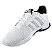 adidas Men's Barricade Club Tennis Shoes, White/Metallic Silver/Black, 9.5 M US