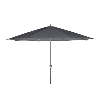 Siena Garden C21152 Avio Mittelstockschirm, Anthrazit, 350 x 350 x 262 cm