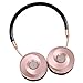 Liboer Wireless Bluetooth Headphones with Mic Foldable On Ear Headset with Carrying Case for iPhone 7 Samsung Cellphones BT89 (Black-Rose)thumb 2