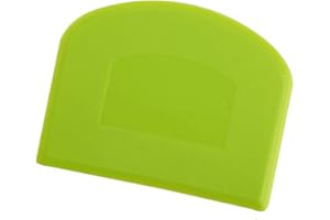 Dough Bowl Scraper, Food Knife, Flexible Reusable Plastic Multifunction Scraper, Kitchen Gadget, Fondant Flat Bottom Pastry C