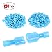 Nilight 200PCS Male Female Fully Insulated Wire Crimp Terminal Nylon Quick Connectors Wiring Spade 16-14 Gauge, 2 Years Warranty primary