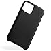 totallee iPhone 11 Pro Leather Case, Slim Thin Full Genuine Leather Premium Cover for Apple iPhone 11 Pro (Black Leather)