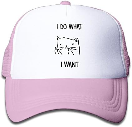 Youth's Cool Cats Do What They Want Mesh Cap Sports Snapback