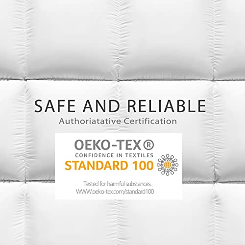 TEXARTIST King Mattress Pad Cover Quilted Fitted Mattress Protector