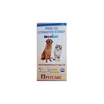 Pet care Fipronil 0.25 Medipet Tick and Flea Spray for Dogs and Cats 100 ml