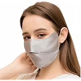 Mulberry Silk Sun Protection Mask - UPF 50+ Lightweight Facial Shield for Outdoor Use