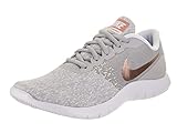 Nike Women Flex Contact Wolf Grey/Metallic Rose Gold 7.5 B M Fabric Running Shoe