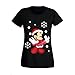 Women's Ladies Disney Minnie Mouse Cartoon Character Christmas Printed T Shirts