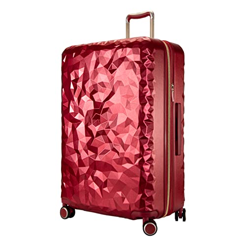 Ricardo Beverly Hills Indio Hardside Luggage, Durable, Spacious, Stylish, Compression Straps, Secondary Packing Compartment, Ruby, Large Check-In 28-Inch