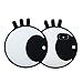 Miniko Big Eyes Soft Silicon Case Cover for iPhone X w/Crossbody Metal Chain, (TM) 3D Cute Cartoon Funny Silicon Gel Back Case for iPhone X Lovely Stylish Design for Teens Girls Women