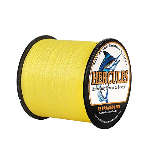 Hercules Super Cast 100m - 2000m 109-2196 Yards Geflochtene Angelschnur 6lb - 100lb Test für Salzwasser Süßwasser PE Geflecht Fischdraht Superline 4 S