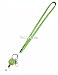 Doliphine Multi-Colored Rhinestone ID Badge Tag Key Glass Retractable Reel Neck LANYARDs (Lime Green)