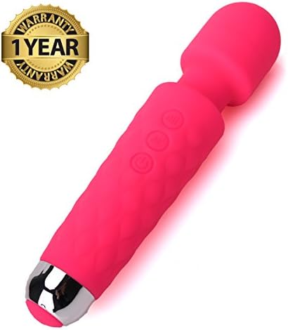 Personal Electric Massager Handheld for Muscles with 20X Speed Cordless Rechargeable Stress Relief Magic Wand Massager Mini Vibe for Women (pink)