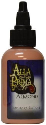 Tattoo Ink by Alla Prima - Almond Warm Flesh Tones Color - 2 oz Bottle